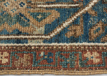 Wide Border Kurdish Rug - 4' x 9'