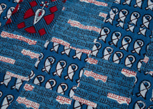 Vintage Indian Block Print Patchwork - 4'8 x 7'3