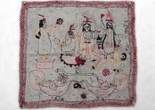 Durga & Kali Nakshi Kantha - 18" x 17"