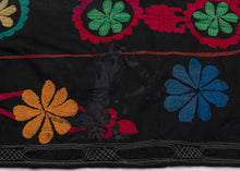 Vintage Vibrant Uzbek Suzani - 4'6 x 5'9