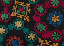 Vintage Vibrant Uzbek Suzani - 4'6 x 5'9