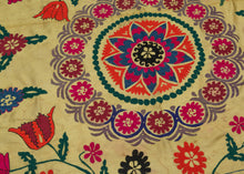 Vintage Bouquet Uzbek Suzani - 4'9 x 5'9