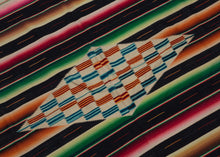 Rainbow Saltillo Sarape - 6'3 x 7'