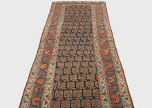 Antique Kurdish Bidjar Runner - 3'6 x 11'4