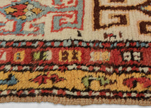 Bright & "Fluffy" Kazak Runner - 3'6 x 10'