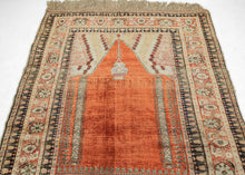 Antique Silk Tabriz - 3'10 x 6'5