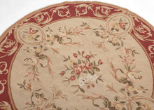 Round Aubusson Style Needlepoint - 5' x 5'