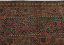 Orange and Blue Baluch Rug - 3'3 x 6