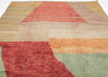 Color Block High Atlas Moroccan Shag Rug - 8'1 x 10'2