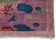 Whimsical Purple Chinese Deco Rug - 10' x 13'