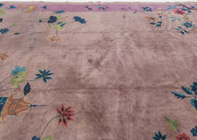 Whimsical Purple Chinese Deco Rug - 10' x 13'