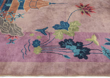 Whimsical Purple Chinese Deco Rug - 10' x 13'