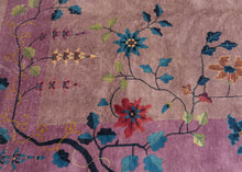 Whimsical Purple Chinese Deco Rug - 10' x 13'