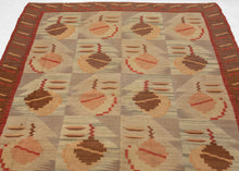 Mid Century Scandinavian Kilim - 5'3 x 6'6