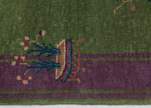 Purple and Green Deco Runner - 1'10 x 5'6