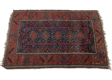 Vibrant Antique Baluch Rug - 2'10 x 4'5