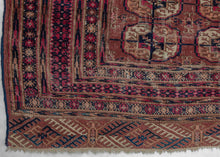 Midcentury Tekke Turkmen Rug - 4'1 x 5'2