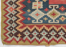 Mid Century Qashqai Kilim- 5'2 x 7'10