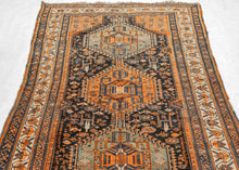 Orange & Seafoam Khamseh Rug - 4’8 x 6’7