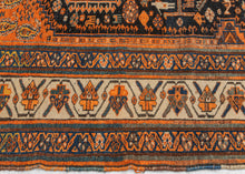 Orange & Seafoam Khamseh Rug - 4’8 x 6’7