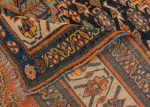 Orange & Seafoam Khamseh Rug - 4’8 x 6’7