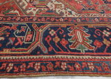 Worn Heriz Rug - 9’ x 12’2