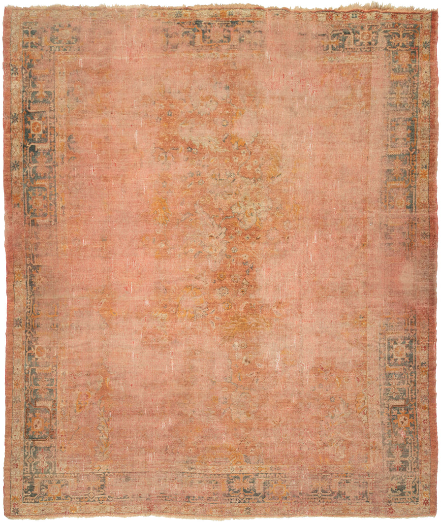 Glowing Antique Oushak Rug - 9’4 x 11'