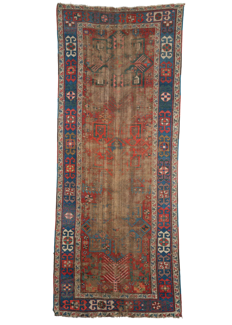 Antique Caucasian Akstafa Runner 