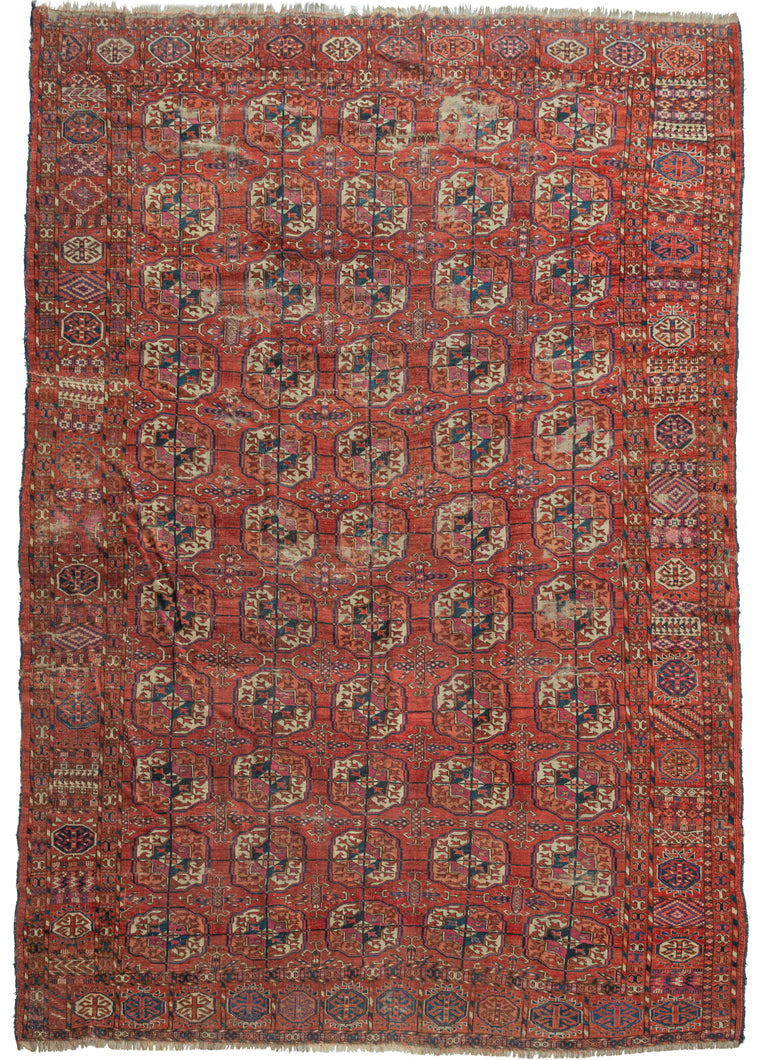 Antique Tekke Main Carpet - 6'4 x 9'