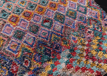 Vintage Moroccan Boucherouite Rug - 4'6 x 6'10