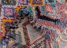 Vintage Moroccan Boucherouite Rug - 4'6 x 6'10