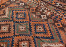 Antique Maimana Kilim  - 7'7 x 9'3