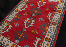 Vintage Indian Rug - 4'1 x 6'