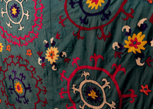 Vintage Uzbek Suzani - 4'5 x 6'1