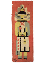 Hooked "1959" Kachina Rug - 1'2 x 3'3