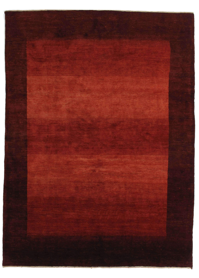 RED Contemporary Modern Minimal Dramatic South Persian Lori Gabbeh Area Rug