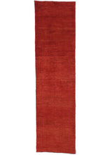 Contemporary Modern Minimal RED South Persian Lori Gabbeh Runner