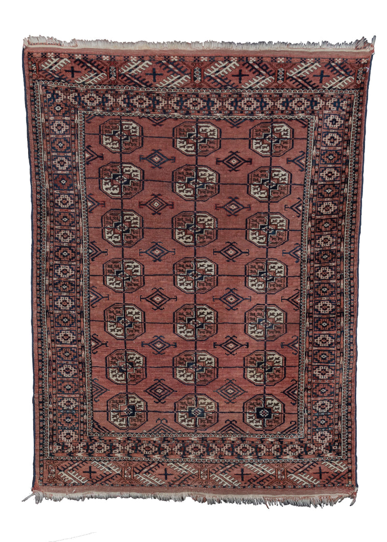 Antique Tekke Turkmen Rug - 3'4 x 4'6