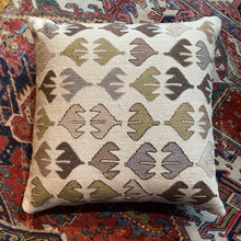 handwoven natural dyed cream Turkish pillow