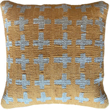 handwoven natural dyed gold Turkish pillow